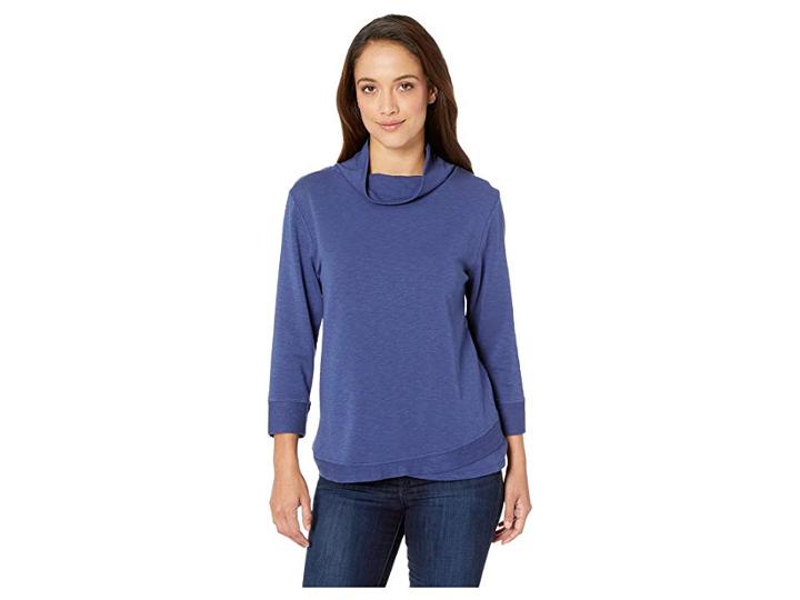 Fresh Produce Ana Pullover (moonlight Blue) Women's Long Sleeve Pullover