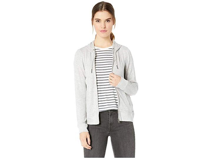Roxy Cozy Zip Hoodie (heritage Heather) Women's Sweatshirt