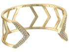 Vera Bradley Triangle Cuff Bracelet (gold Tone) Bracelet