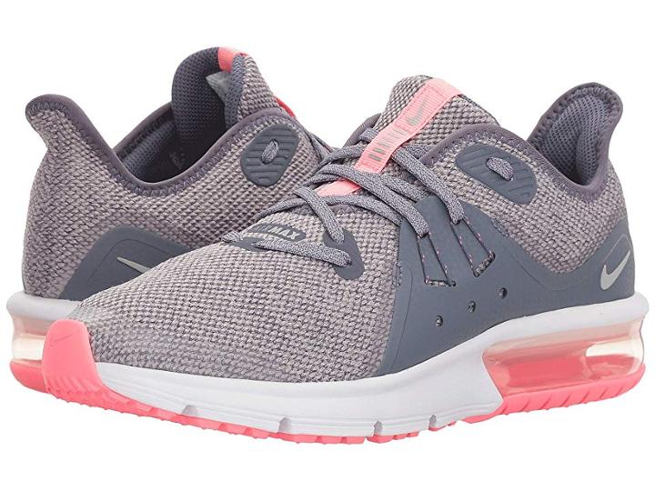 Nike Kids Air Max Sequent 3 (big Kid) (light Carbon/metallic Silver) Girls Shoes