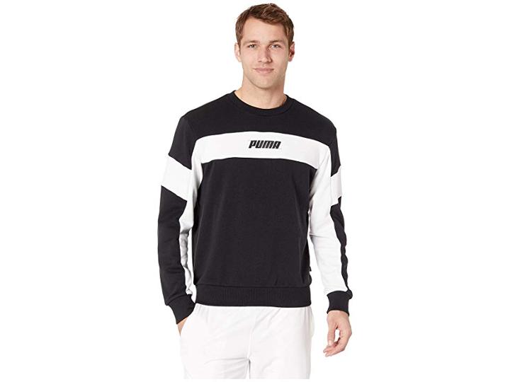 Puma Rebel Crew Tr (puma Black) Men's Clothing