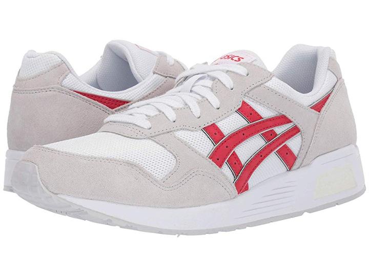 Asics Tiger Lyte-trainer (white/classic Red) Men's Classic Shoes