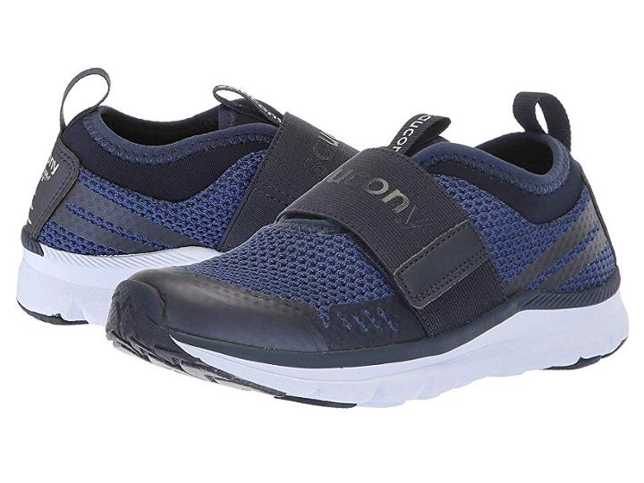 Saucony Kids Liteform Stretch Go A/c (little Kid) (navy) Boys Shoes