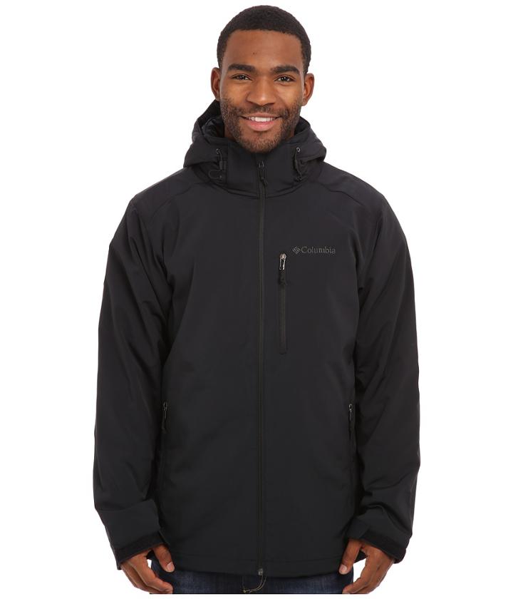 Columbia Gate Racertm Softshell (black/graphite Pop) Men's Coat