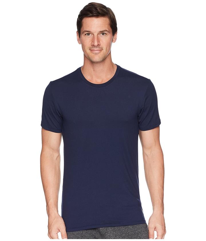 Polo Ralph Lauren 2/20 Therma Sleep Short Sleeve Crew (cruise Navy/nevis Pony Print) Men's Pajama