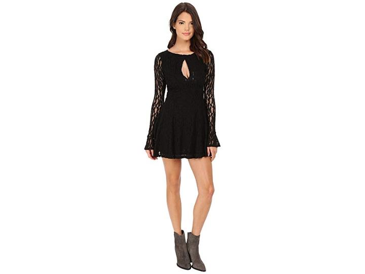 Free People Teen Witch Lace Dress (black) Women's Dress