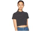 Volcom She Shore Top (black Combo) Women's Clothing