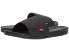 Levi's(r) Shoes Carlsbad Denim (black Mono Chrome) Men's Slide Shoes