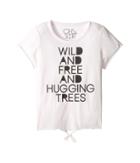 Chaser Kids Vintage Tie Front Tee (little Kids/big Kids) (wild And Free) Girl's Clothing