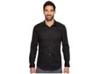 Calvin Klein Slim Fit Long Sleeve Infinite Cool Chambray Twill Shirt (black) Men's Clothing