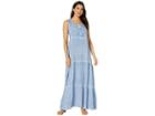 Wrangler Western Fashion Sleeveless Dress (blue India) Women's Dress
