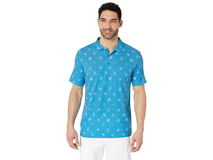Puma Golf Verdant Polo (bleu Azur) Men's Clothing