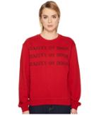 Mcq Band Crew Neck (amp Red/black) Women's Clothing