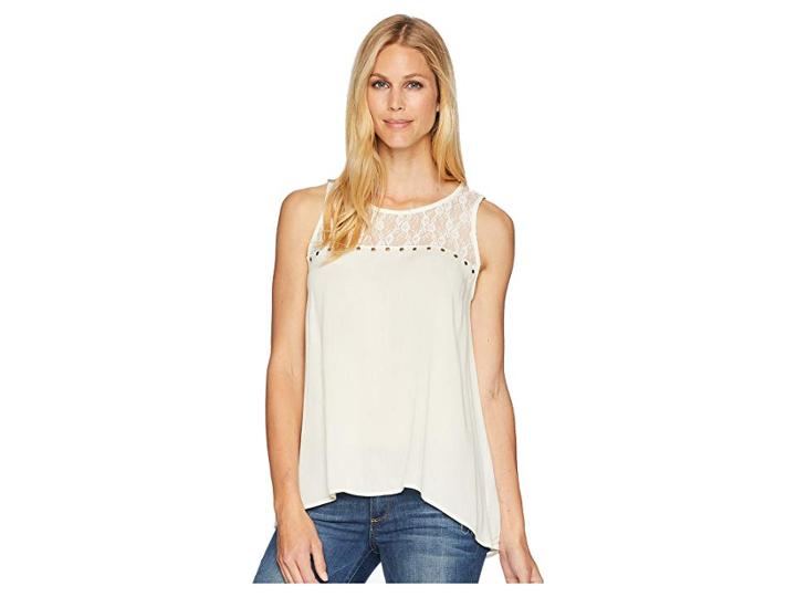 Rock And Roll Cowgirl Tank Top B5-6077 (natural) Women's Sleeveless