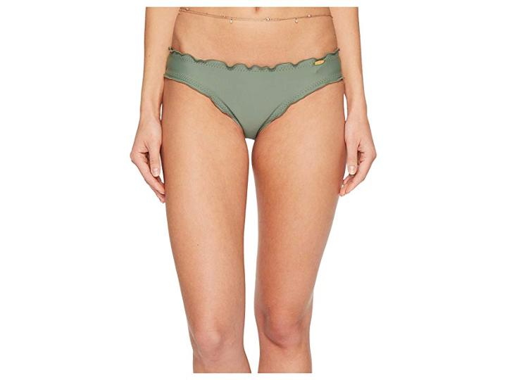 Luli Fama Cosita Buena Full Ruched Back Bikini Bottom (army) Women's Swimwear