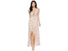 Jack By Bb Dakota Brylee Wild Poppies Printed Maxi Dress (cloud White) Women's Dress