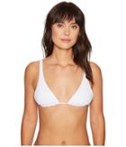 O'neill Malibu Solids Wide Tri Top (white) Women's Swimwear