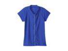 Seafolly Kids Summer Essentials Short Sleeve Zip Front Rashie (little Kids/big Kids) (blue Lagoon) Girl's Swimwear