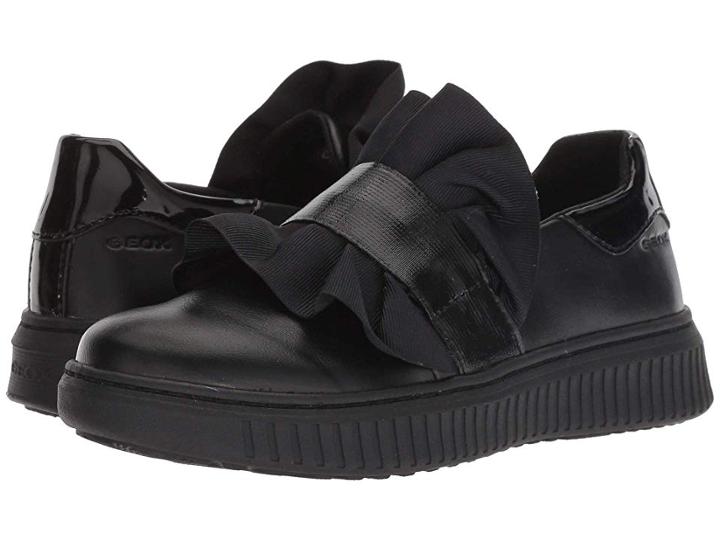 Geox Kids Disco Mix Girl 5 (little Kid/big Kid) (black) Girl's Shoes