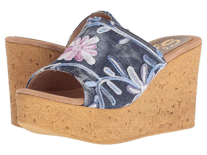 Sbicca Pimlico (denim) Women's Wedge Shoes