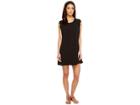 Brigitte Bailey Edith Scallop Sleeve Dress (black) Women's Dress