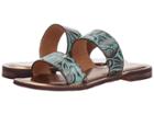 Patricia Nash Flair (turquoise Tooled Leather) Women's Sandals