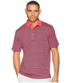 Callaway Refined 3-color Stripe Polo (raspberry) Men's Clothing