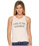 Spiritual Gangster Love Is The Answer (pink Sand) Women's Sleeveless