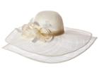 Scala Big Brim Sinamay With Self Trim (ivory) Caps