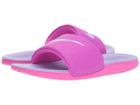 Nike Kids Kawa Slide (little Kid/big Kid) (fire Pink/hydrangeas) Girls Shoes