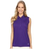 Nike Golf Victory Solid Sleeveless Polo (court Purple/white) Women's Sleeveless
