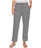 Lauren Ralph Lauren Geo-print Twill Pants (navy/cream) Women's Casual Pants