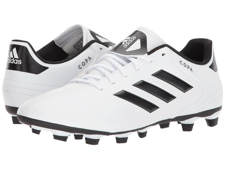 Adidas Copa 18.4 Fg (white/black/tactile Gold) Men's Soccer Shoes