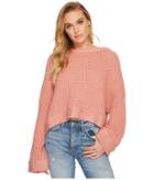 Free People Maybe Baby Sweater (rose) Women's Sweater