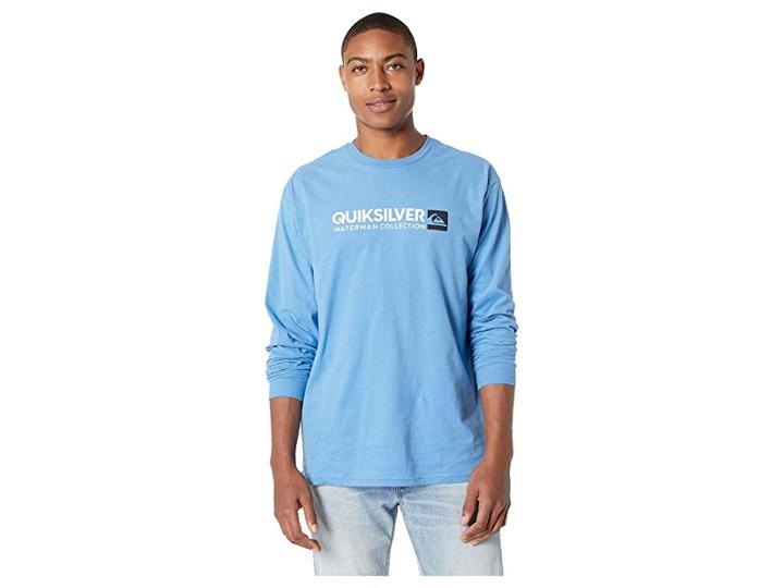 Quiksilver Waterman Onstand Long Sleeve Tee (parisian Blue) Men's T Shirt