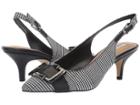 Tahari Stroll Slingback Heel (black/white) Women's Shoes
