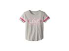 Chaser Kids Soft Vintage Jersey Love Tee (little Kids/big Kids) (misty) Girl's T Shirt