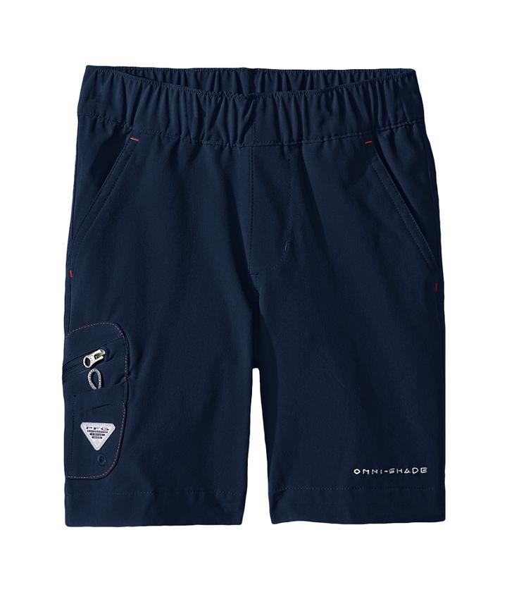 Columbia Kids Terminal Tackle Shorts (little Kids/big Kids) (collegiate Navy/sunset Red) Boy's Shorts