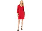 Gabby Skye Bell Sleeve Gigi Dress (crimson) Women's Dress