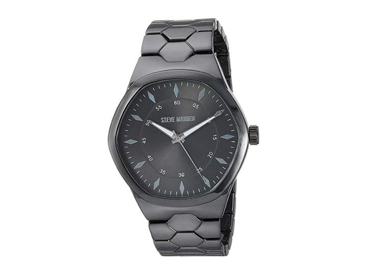 Steve Madden Geo Shaped Alloy Band Watch Smw196 (two-tone) Watches