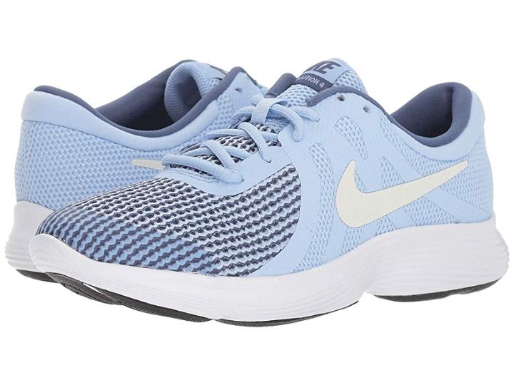 Nike Kids Revolution 4 (big Kid) (royal Tint/metallic Summit White/diffused Blue) Girls Shoes