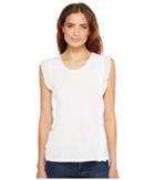 Michael Michael Kors Ruffle Side Top (white) Women's Clothing