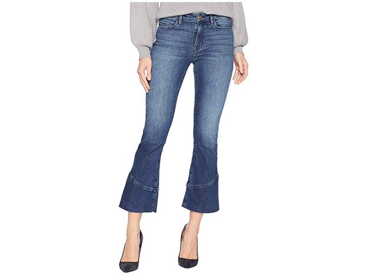 Sanctuary Connector Kick Crop Jeans In District Blue (district Blue) Women's Jeans