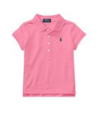 Polo Ralph Lauren Kids Short Sleeve Mesh Polo Shirt (little Kids) (baja Pink) Girl's Short Sleeve Knit