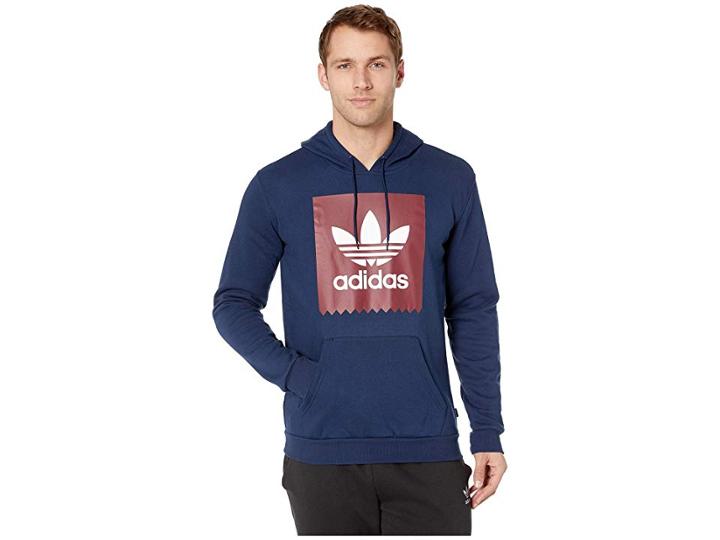 Adidas Skateboarding Solid Blackbird Hoodie (collegiate Navy/collegiate Burgundy/white) Men's Sweatshirt