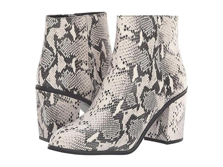 Seychelles Mist Bootie (black/white Python) Women's Boots