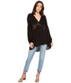 Free People Sleeping N Dreaming Shirt (black) Women's Clothing