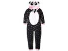 Us Angels Panda One-piece (big Kids) (black/white) Girl's Jumpsuit & Rompers One Piece