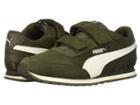 Puma Kids St Runner V2 Sd V (little Kid) (forest Night/whisper White) Girl's Shoes