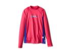 O'neill Kids Skins Long Sleeve Crew (little Kids/big Kids) (watermelon/cobalt/watermelon) Girl's Swimwear